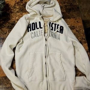 Hollister zip up hoodie jacket size medium